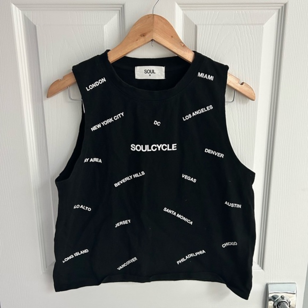 Soulcycle Cropped Cotton Tank